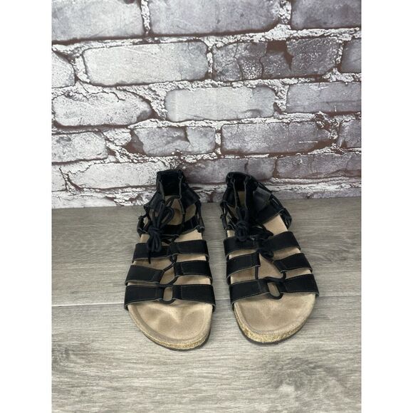 Loeffler Randall Black Leather Pascal Gladiator Strappy Sandals Women Sz 38EU/7M - Picture 8 of 16